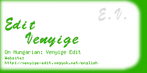 edit venyige business card